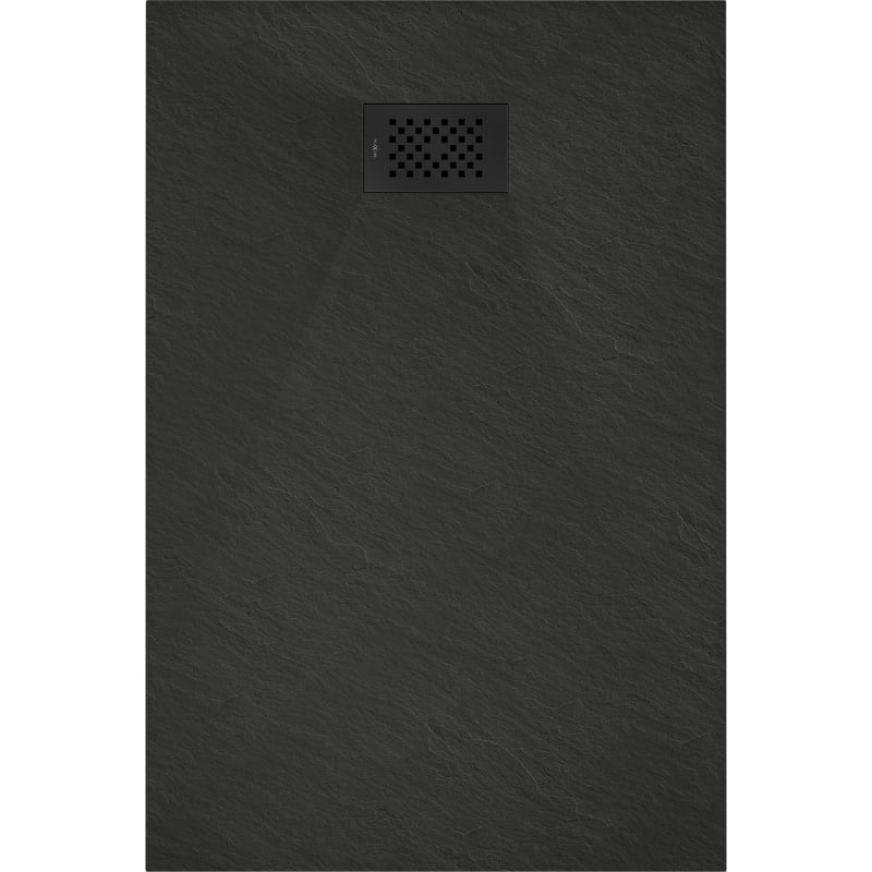 Mexen Hugo Rechteckige Duschwanne SMC 130 x 70 cm, schwarz, schwarze Abdeckung - 42707013-B