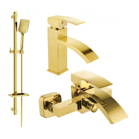 Mexen Libra DQ62 kylpyammeen sarja, kultainen - 745103DQ62-50