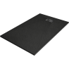 Mexen Hugo rechteckige Duschwanne SMC 160 x 70 cm, schwarz, schwarze Abdeckung - 42707016-B