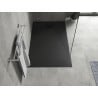 Mexen Hugo rechteckige Duschwanne SMC 160 x 80 cm, schwarz, schwarze Abdeckung - 42708016-B