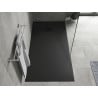 Mexen Hugo rechteckige Duschwanne SMC 180 x 80 cm, schwarz, schwarze Abdeckung - 42708018-B