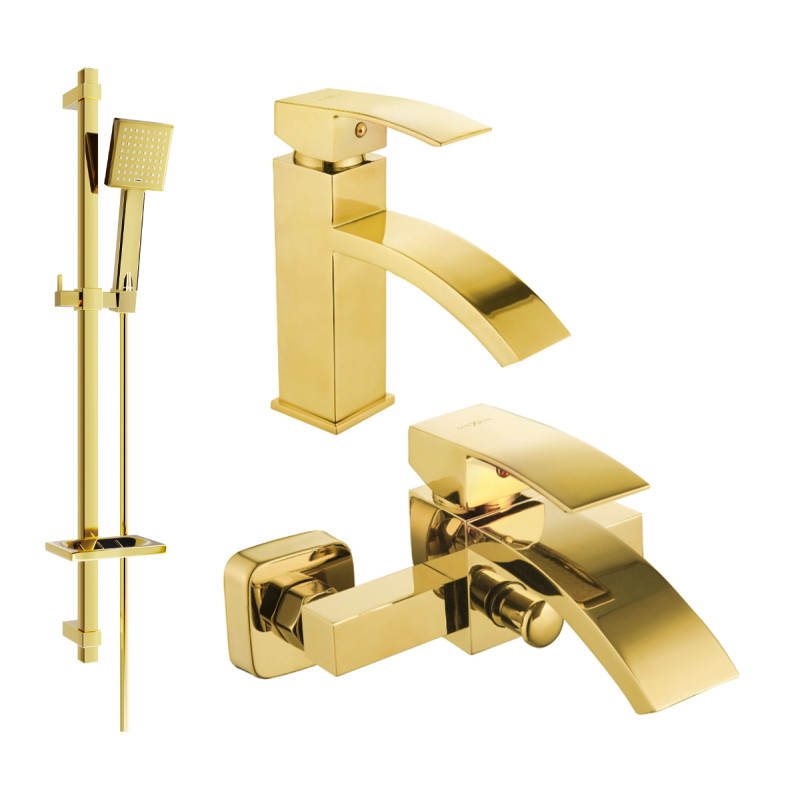 Mexen Libra DQ45 vannikomplekt, kuldne - 745103DQ45-50