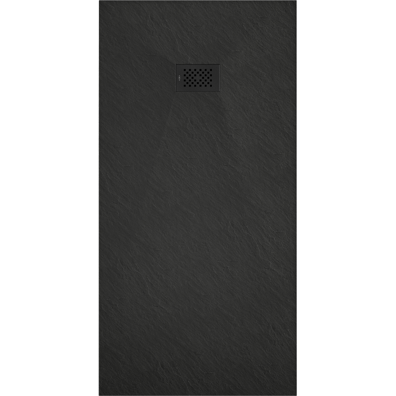 Mexen Hugo plato de ducha rectangular SMC 170 x 90 cm, negro, cubierta negra - 42709017-B