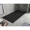 Mexen Hugo plato de ducha rectangular SMC 170 x 90 cm, negro, tapa negra - 42709017-B