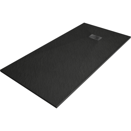 Mexen Hugo rechthoekige douchebak SMC 180 x 90 cm, zwart, zwarte afdekking - 42709018-B
