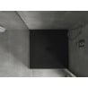 Mexen Hugo brodzik kwadratowy SMC 100 x 100 cm, czarny, maskownica czarna - 42701010-B