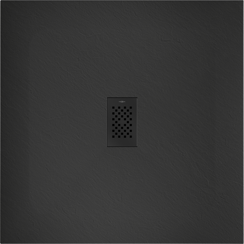 Mexen Hugo base de duche quadrada SMC 100 x 100 cm, preta, tampa preta - 42701010-B
