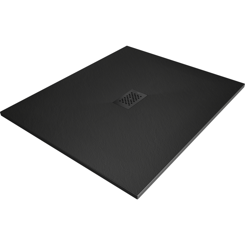 Mexen Hugo rectangular shower tray SMC 140 x 100 cm, black, black cover - 42701014-B