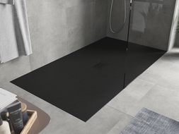 Mexen Hugo receveur de douche rectangulaire SMC 200 x 100 cm, noir, cache noir - 42701020-B