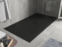 Mexen Hugo rechteckige Duschwanne SMC 200 x 100 cm, schwarz, schwarze Abdeckung - 42701020-B