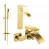 Mexen Libra Conjunto de bañera DQ77, dorado - 745113DQ77-50