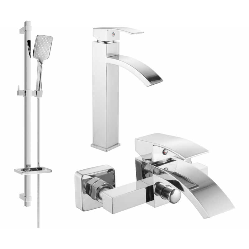 Mexen Libra DQ62 conjunto de banho, cromado - 745113DQ62-00