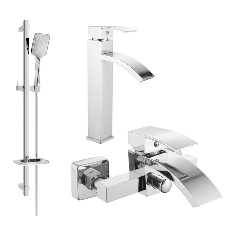 Mexen Libra DQ62 vannikomplekt, kroom - 745113DQ62-00