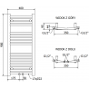 Mexen Ares elektriradiaator 900 x 400 mm, 300 W, must - W102-0900-400-2300-70