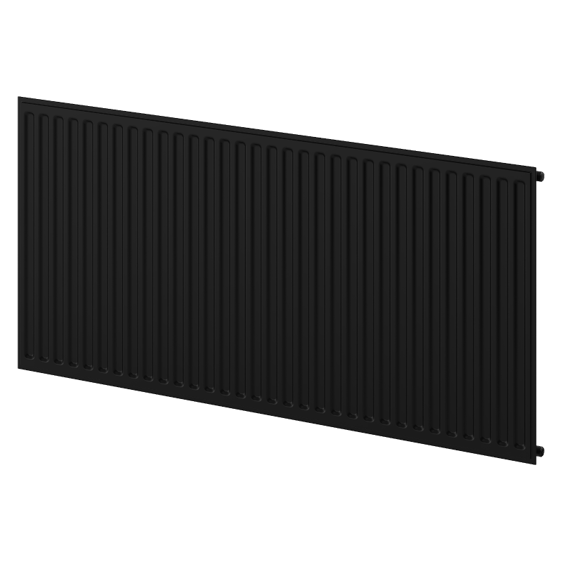 Mexen CH10 Radiateur hygiénique à panneau 900 x 800 mm, raccordement latéral, 715 W, noir - W410H-090-080-70