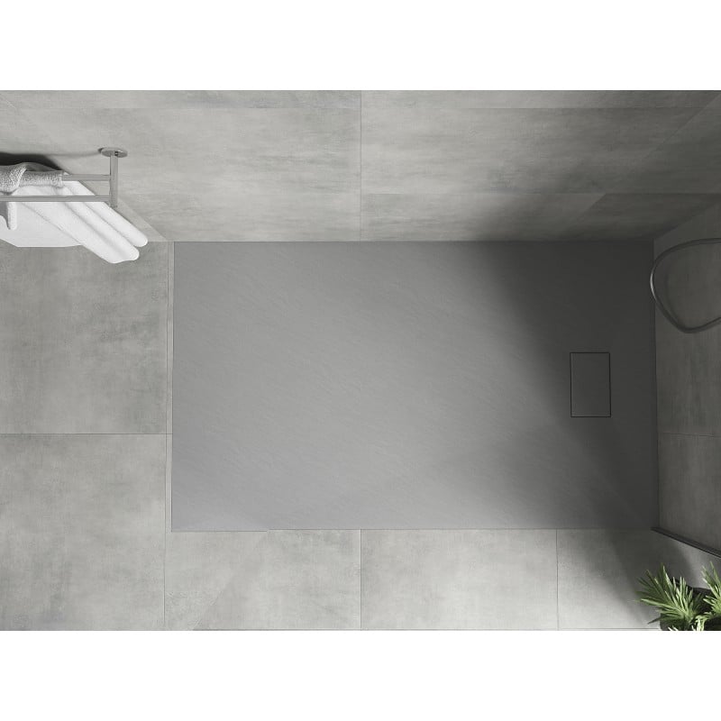 Mexen Hugo rectangular shower tray SMC 160 x 70 cm, grey - 42617016