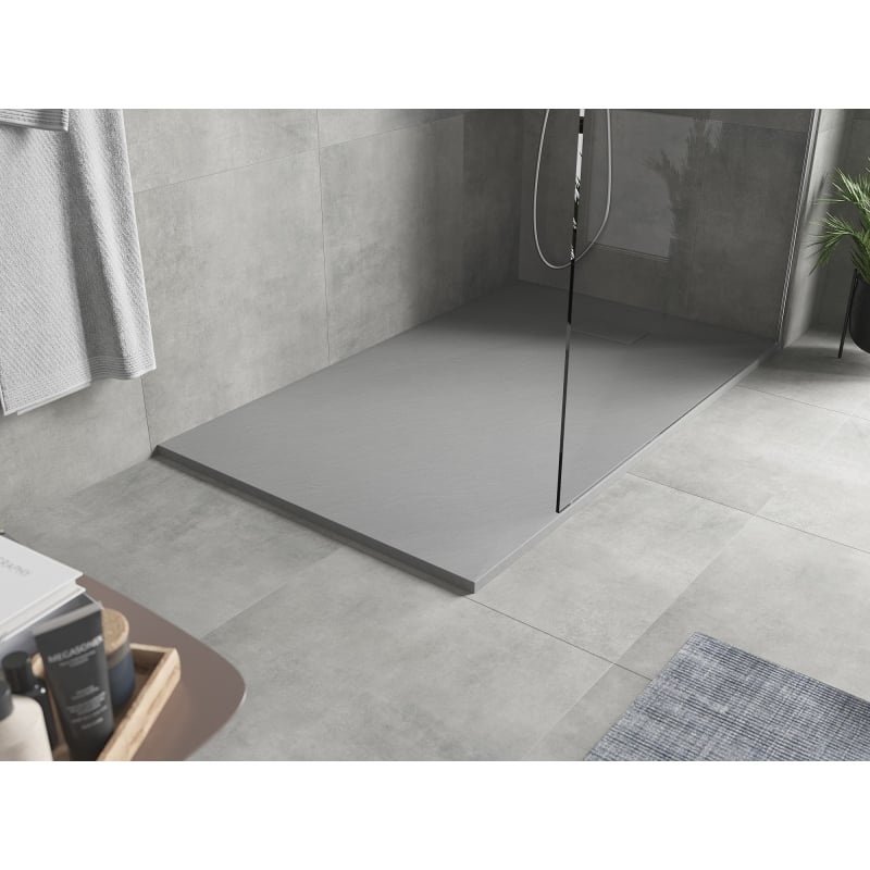 Mexen Hugo ristkülikukujuline SMC-dušialus 150 x 80 cm, hall - 42618015