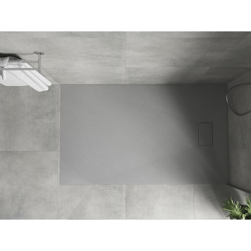 Mexen Hugo ristkülikukujuline SMC-dušialus 150 x 80 cm, hall - 42618015