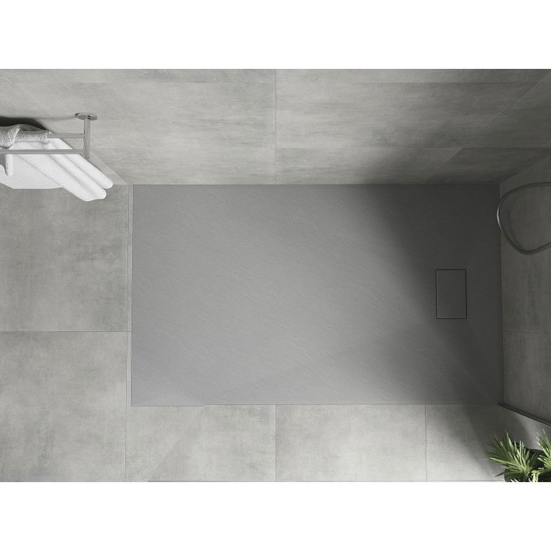 Mexen Hugo plato de ducha rectangular SMC 160 x 80 cm, gris - 42618016