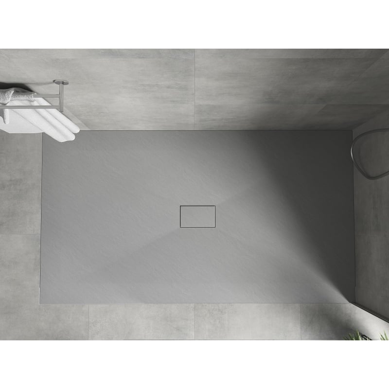 Mexen Hugo rectangular SMC shower tray 150 x 100 cm, gray - 42611015