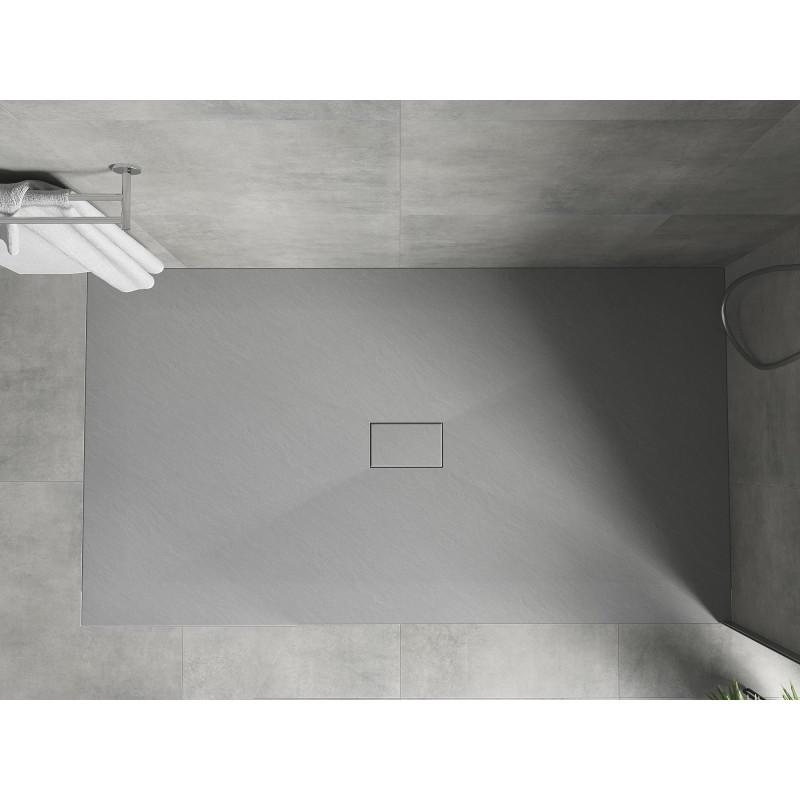 Mexen Hugo rectangular SMC shower tray 160 x 100 cm, gray - 42611016
