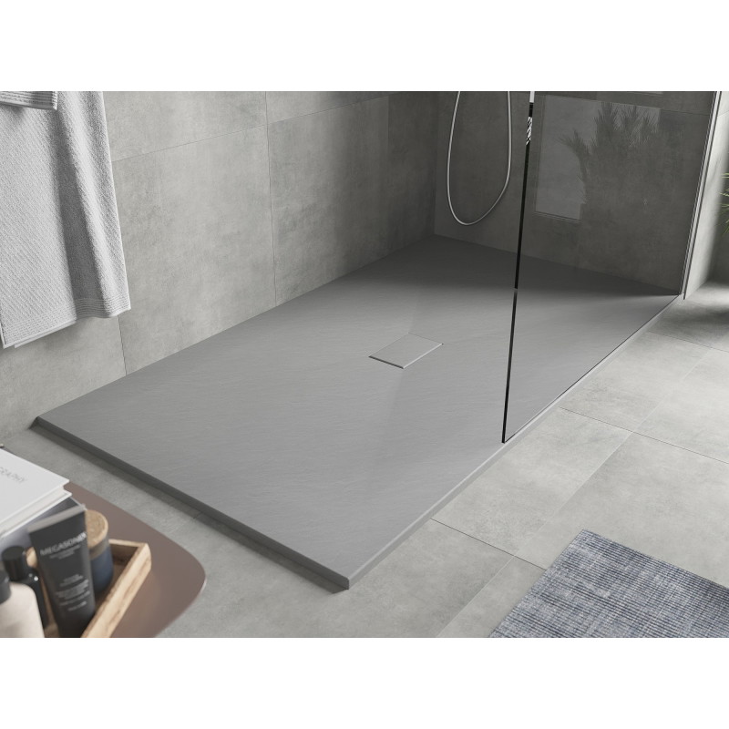 Mexen Hugo rectangular SMC shower tray 160 x 100 cm, gray - 42611016