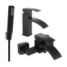 Mexen Libra R77 conjunto de baño, negro - 745103R77-70