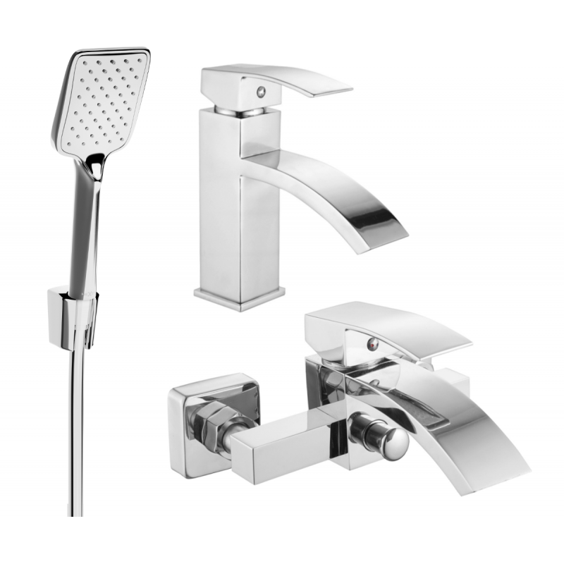 Mexen Libra R62 conjunto para bañera, cromo - 745103R62-00