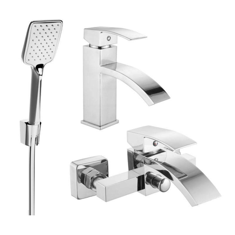Mexen Libra R62 ensemble de bain, chrome - 745103R62-00