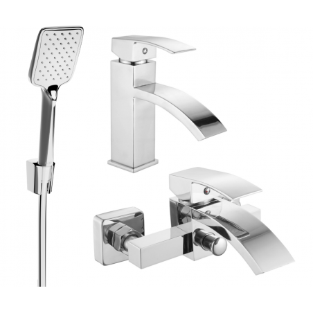 Mexen Libra R62 ensemble de bain, chrome - 745103R62-00