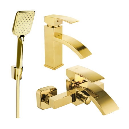 Mexen Libra R62 Gold Bathtub Set - 745103R62-50