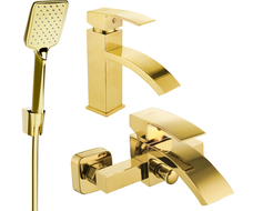 Mexen Libra R62 badkarssats, guld - 745103R62-50