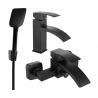 Mexen Libra R62 Bath Set, Black - 745103R62-70