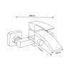 Mexen Libra R45 bathtub set, gold - 745103R45-50