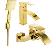 Mexen Libra R45 kylpyammeen sarja, kultainen - 745103R45-50