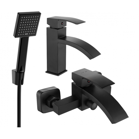 Mexen Libra R45 conjunto de banho, preto - 745103R45-70