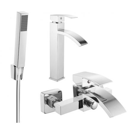 Mexen Libra R77 set za kadu, krom - 745113R77-00