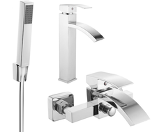 Mexen Libra R77 Badewannen-Set, Chrom - 745113R77-00
