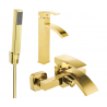 Mexen Libra R77 Badewannen-Set, Gold - 745113R77-50