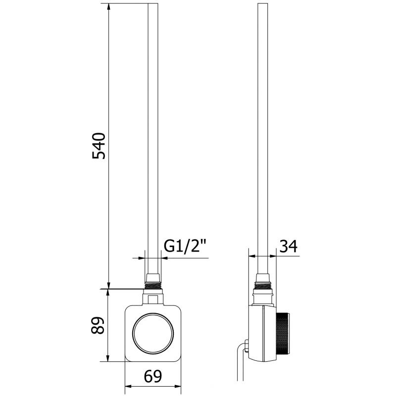 Mexen Ares grzejnik elektryczny 1200 x 600 mm, 600 W, biały - W102-1200-600-6600-20