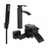 Mexen Libra R77 conjunto de baño, negro - 745113R77-70