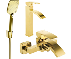 Mexen Libra R62 conjunto de bañera, dorado - 745113R62-50