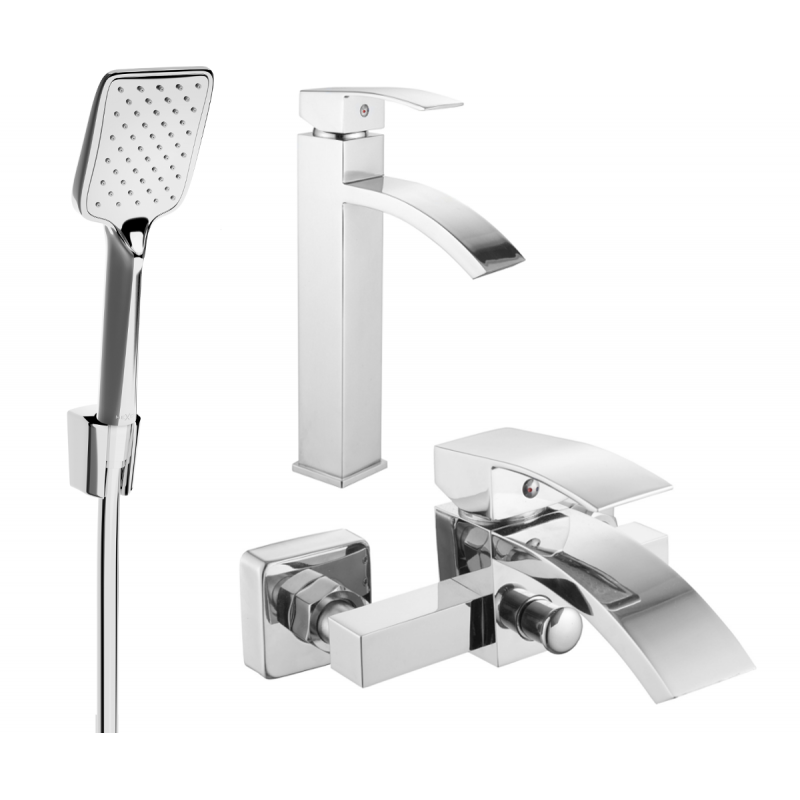 Mexen Libra R62 ensemble de bain, chrome - 745113R62-00
