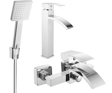 Mexen Libra Conjunto de banheira R45, cromado - 745113R45-00