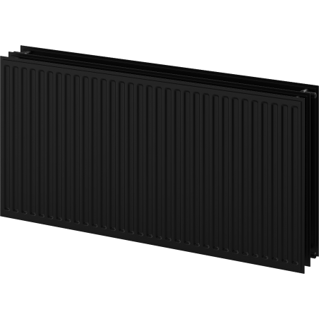 Mexen CH30 Hygiene flat panel radiator 300 x 2200 mm, side connection, 1919 W, black - W430H-030-220-70