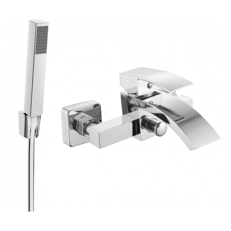 Mexen Libra R77 robinet de baignoire avec ensemble de douche, chrome - 74513R77-00