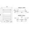 Mexen Mars elektrischer Heizkörper 500 x 400 mm, 300 W, weiß - W110-0500-400-2300-20