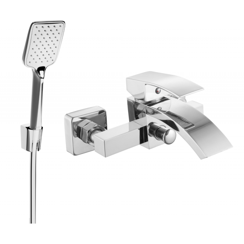 Mexen Libra R62 badkarsblandare med duschset, krom - 74513R62-00