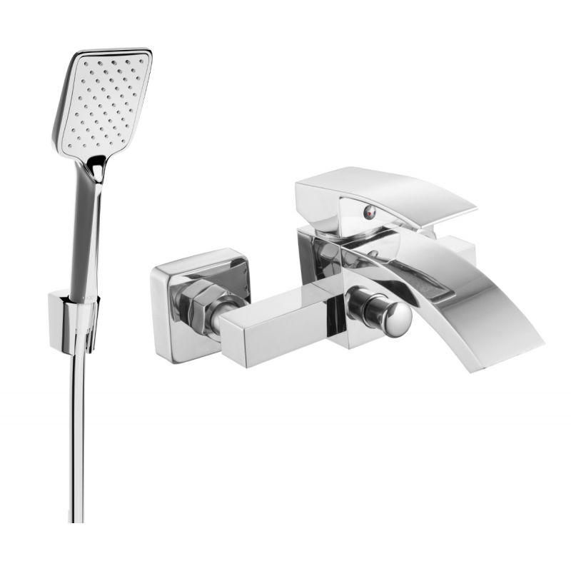 Mexen Libra R62 rubinetto da vasca con set doccia, cromo - 74513R62-00