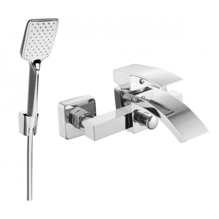 Mexen Libra R62 badkarsblandare med duschset, krom - 74513R62-00